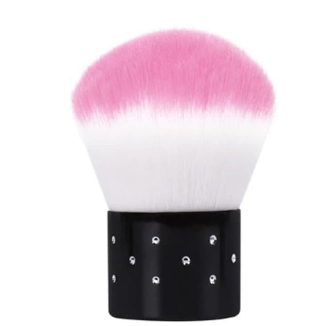 Pincel Espanador Pompom Kabuki  Unhas Gel Maquiagem Pó com strass