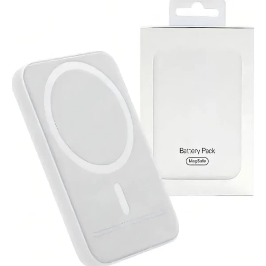Carregador Power Bank para iPhone Indução Magsafe 5000mAh Sem Fio