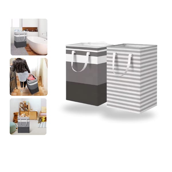 Cesto dobrável multifuncional para roupas, brinquedos e organização da casa Design moderno
