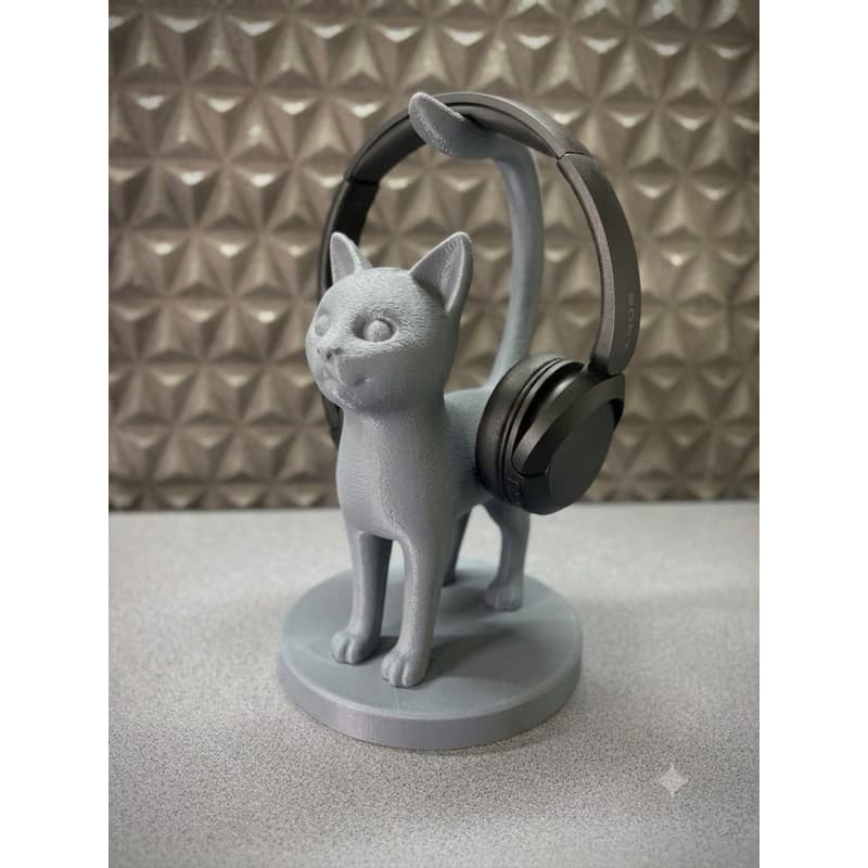 Suporte Headphone De Mesa Gato Porta Fone Ouvido Gamer