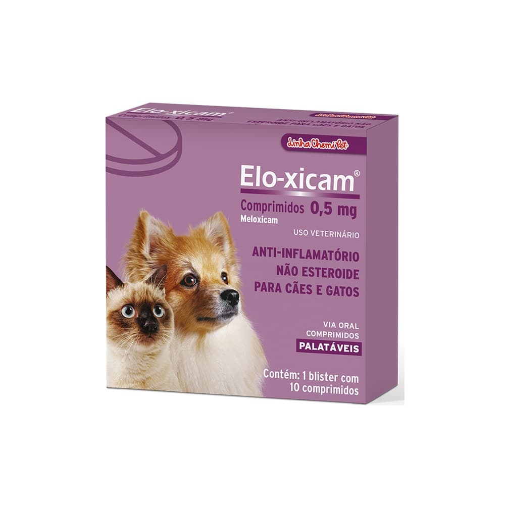 Anti-inflamatório Chemitec Eloxicam para Cães e Gatos 0,5mg
