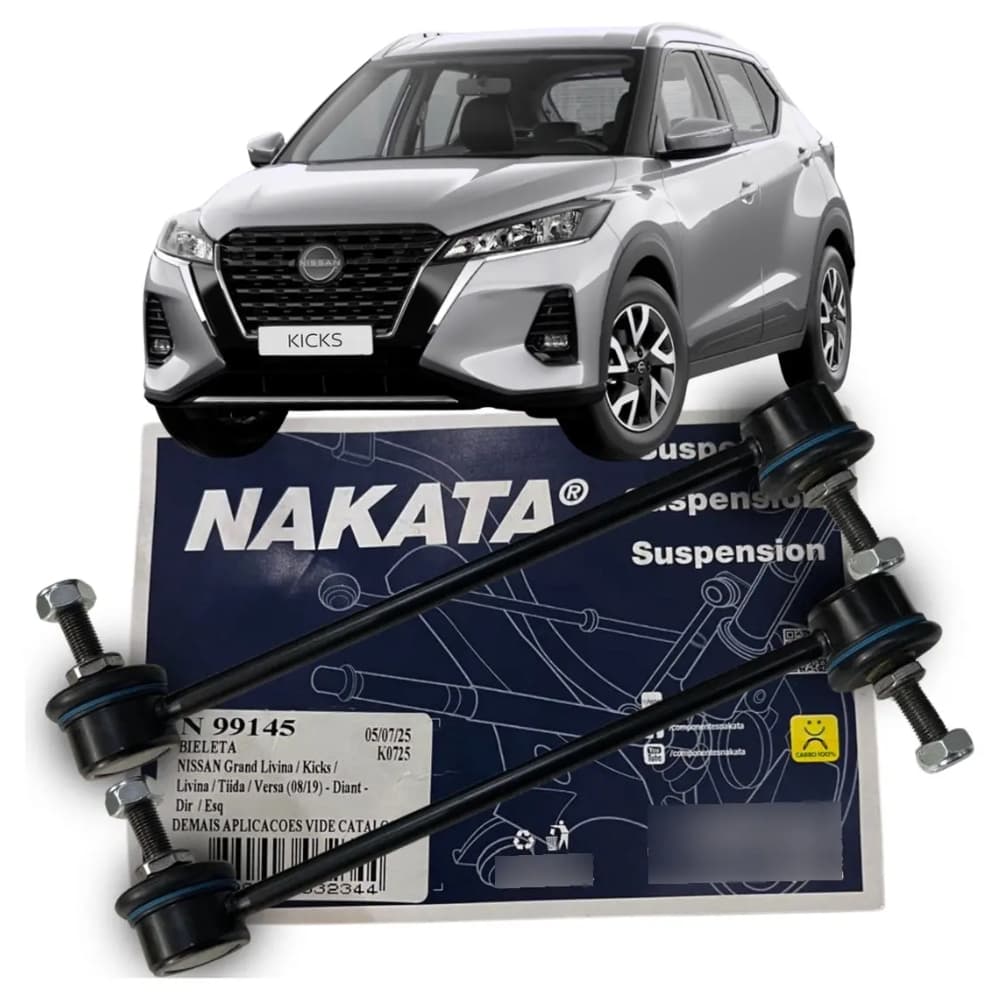Par De Bieletas Dianteira Nissan Kicks Grand Livina Tiida Versa
