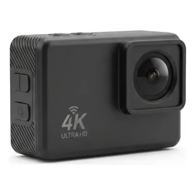 Câmera Ação 4K WiFi 30M Submersível Grande Angular 900mAh 128GB
