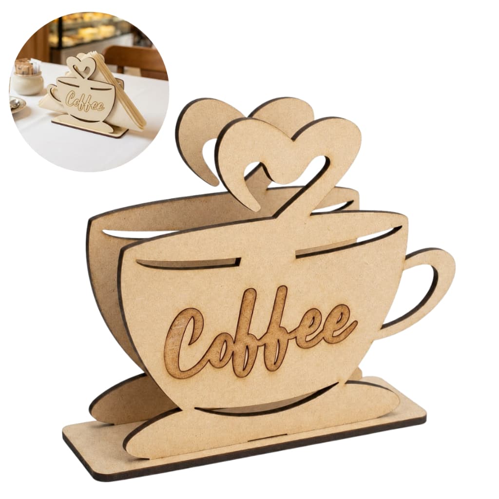 Kit Porta Guardanapo Em MDF Decoração Organizador Mesa Posta Eventos Restaurante