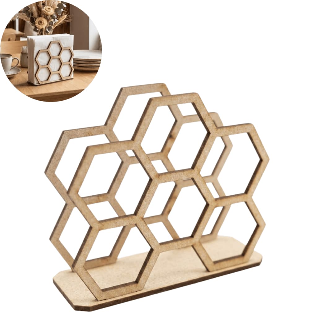 Kit Porta Guardanapos MDF Decoração Organizador Mesa Posta Eventos Restaurante
