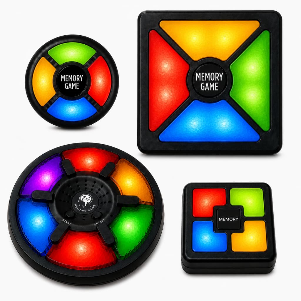 Genius Infantil Eletrônico 4 Cores Jogo da Memória com Som e Luz