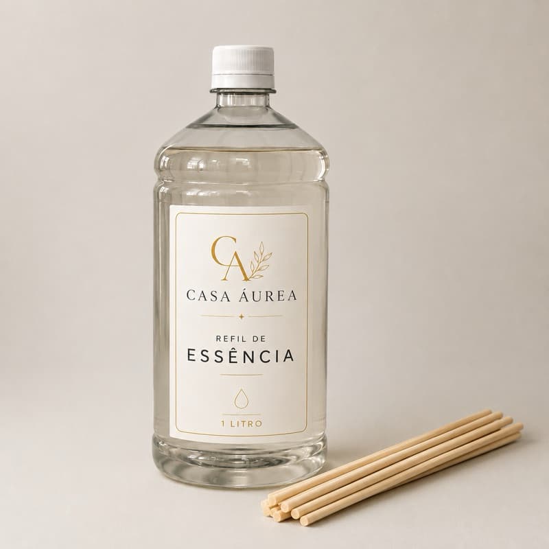 Aromatizador de Ambientes Premium Essência de Alta Fixação Refil 1 litro (ideal para o seu difusor de varetas).