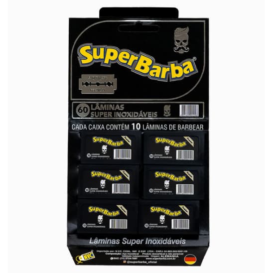 Lâmina Super Barba Profissional Aço Inoxidável Alta Precisão Para Barbearia