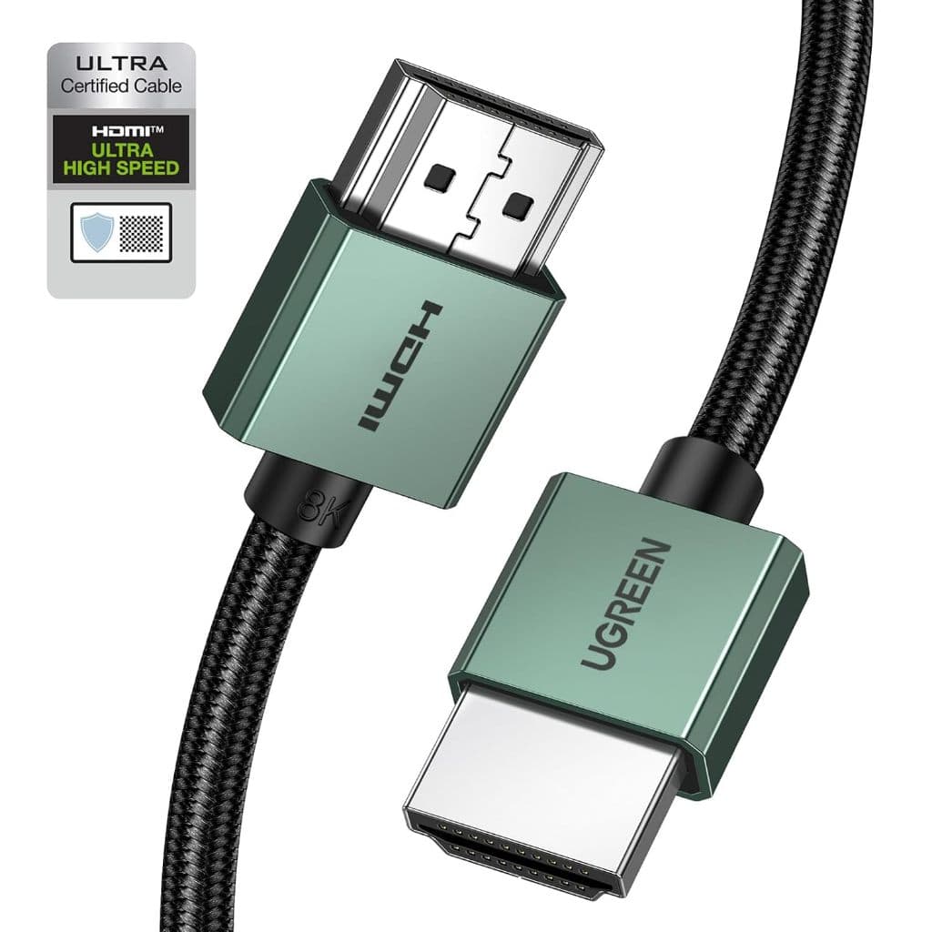 UGREEN Cabo HDMI 2.1 8K 60Hz 4K 120Hz ( 3 metros ) eARC 48Gbps HDR Dolby Compatível PS5 Pro PS4 Xbox Series X S QLED TV,