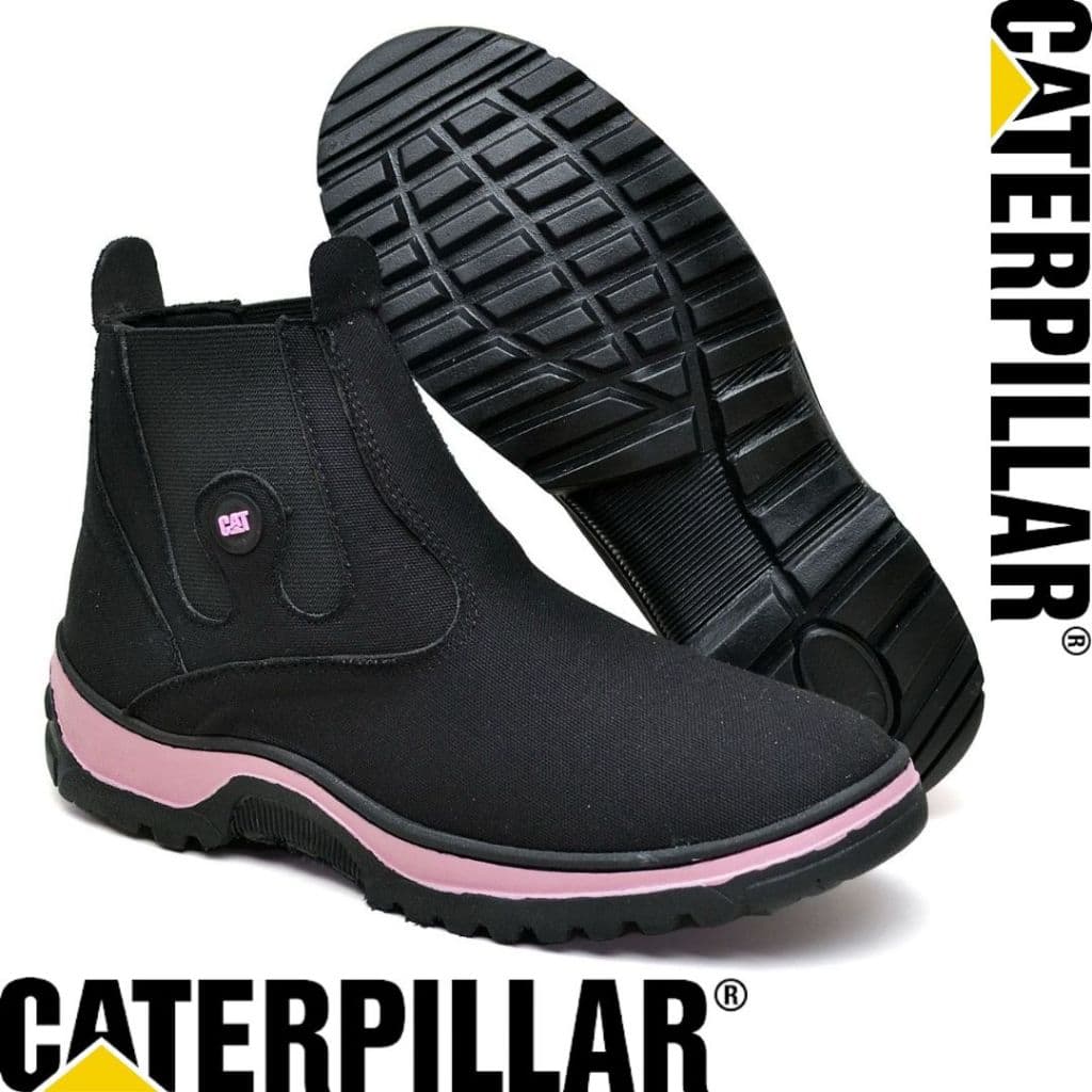 Coturno Feminino Caterpillar Bota Texana Cano Médio Botinha Rodeio