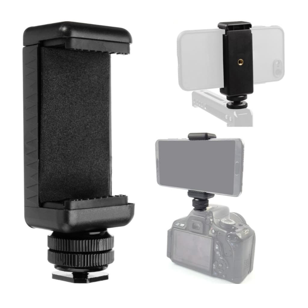 Suporte Para Celular Com Sapata Para Camera DSLR Profissional Para Gravação Streaming Digital