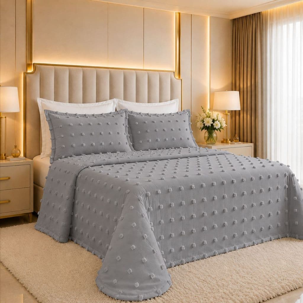Cobreleito King Size Istambul 300 Fios Bordado Super Macio