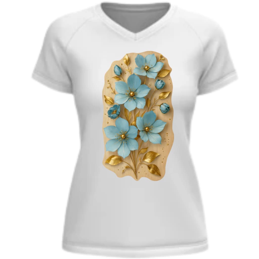 CAMISETA BABY LOK, ESTAMPA EM DTF TEXTIL, TAMANHOS P -M-G-GG, TEMA FLORAL, FLORES.