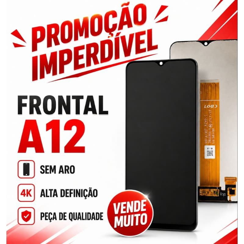Display Tela Frontal Samsung A12 A02 A125 A127 Completa Para Reparo 3