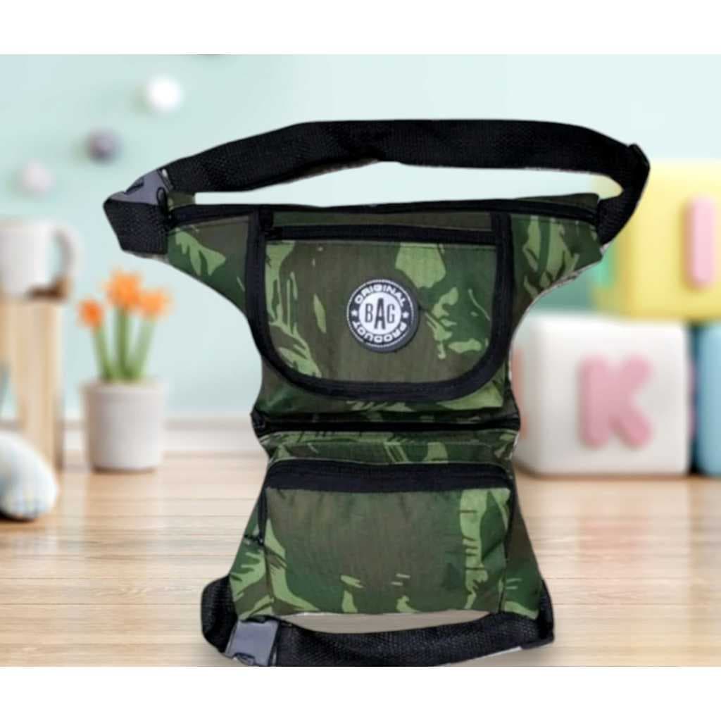 Cartucheira Pochete Pochete Bags De Perna Preta Camuflada Verde Lisa Unissex Masculina Reforcada