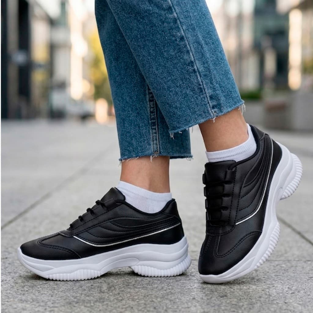 Tenis Feminino Confortável Estiloso Moda Elegante Fashion 34 ao 39 Moda Luxo Casual Promoção
