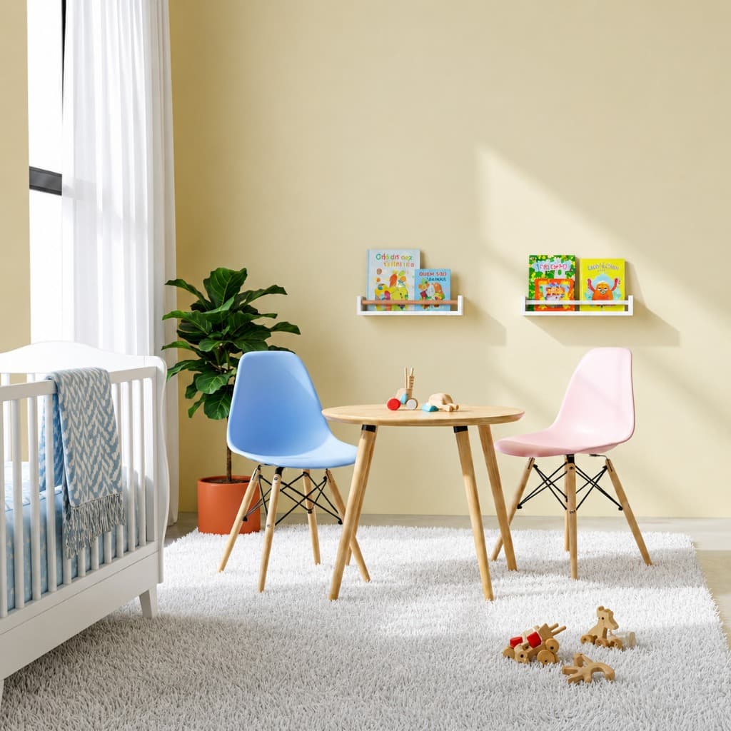 Cadeira Eames Infantil Colorida para Quarto e Brinquedoteca Kids - Seat&co