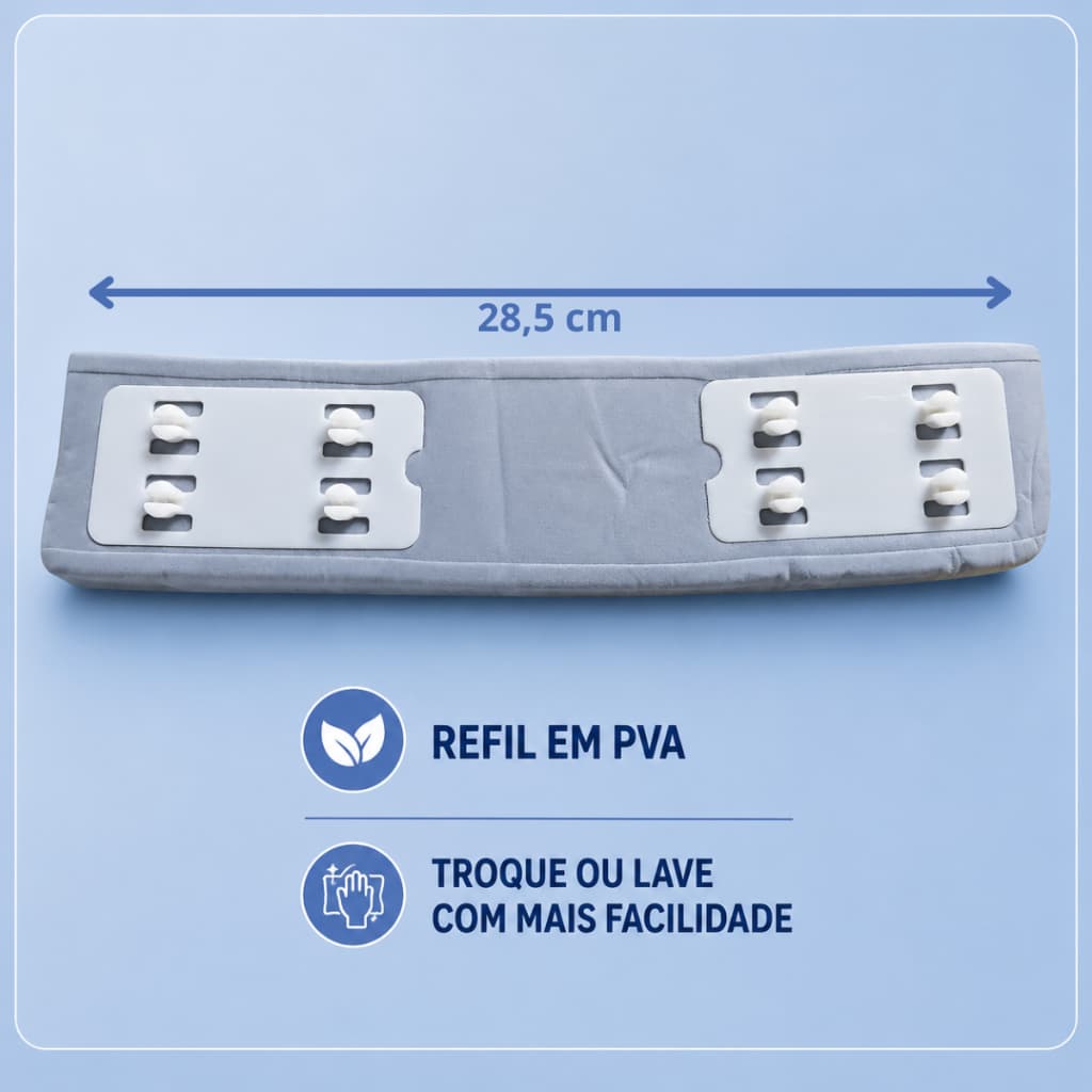Refil Mop Fácil Modelo Novo da Celeste com Alta Absorção, Limpeza Prática e Rápida