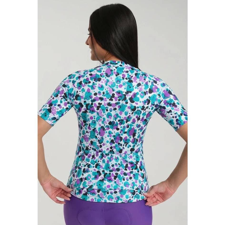 Camisa de Ciclismo Feminina Marcio May Funny Aquarela | Tamanho G