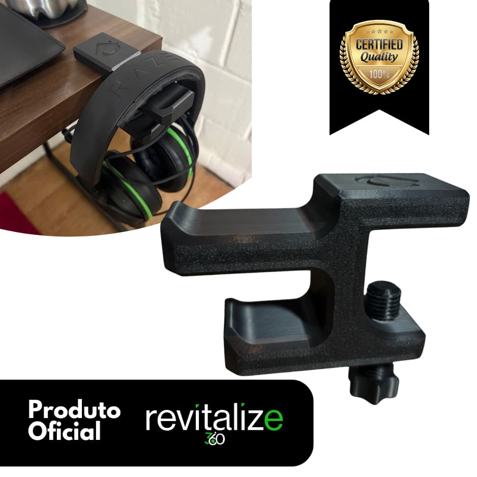 Suporte Mesa Ajustável Headset Headphone Porta Fone Altura Regulável Organização Gamer Escritório