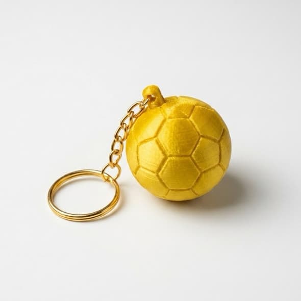 Kit Chaveiro Bola De futebol Dourado lembrancinha