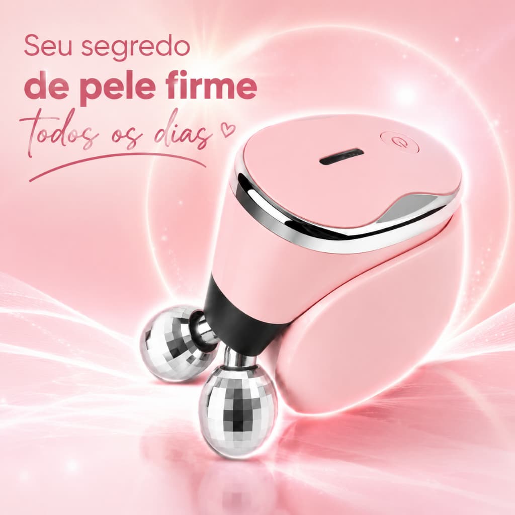 Dispositivo Facial de Beleza com Microcorrente Tecnologia Lifting Anti-Flacidez Rejuvenesce