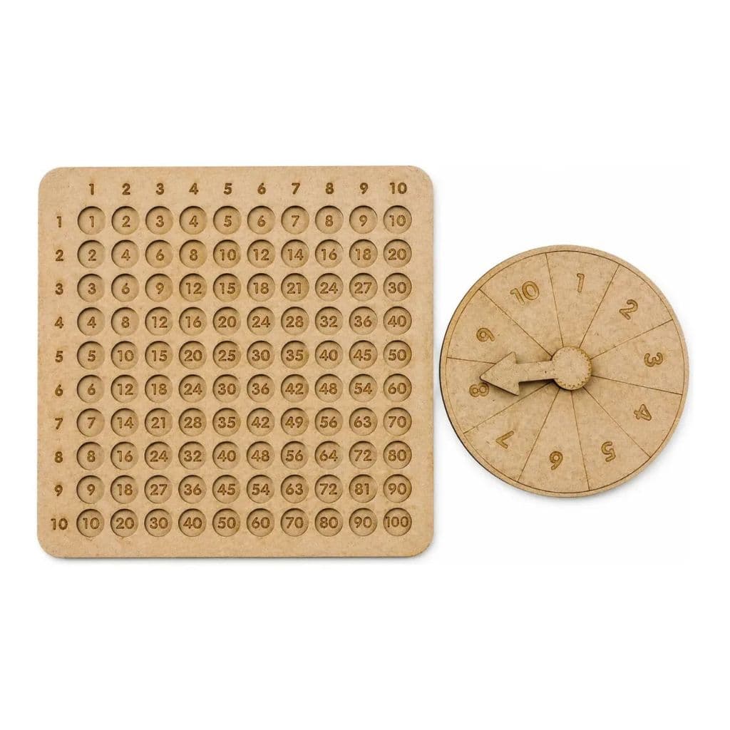 Brinquedo Educativo Aprender Tabuada Multiplicação De 1 A 10