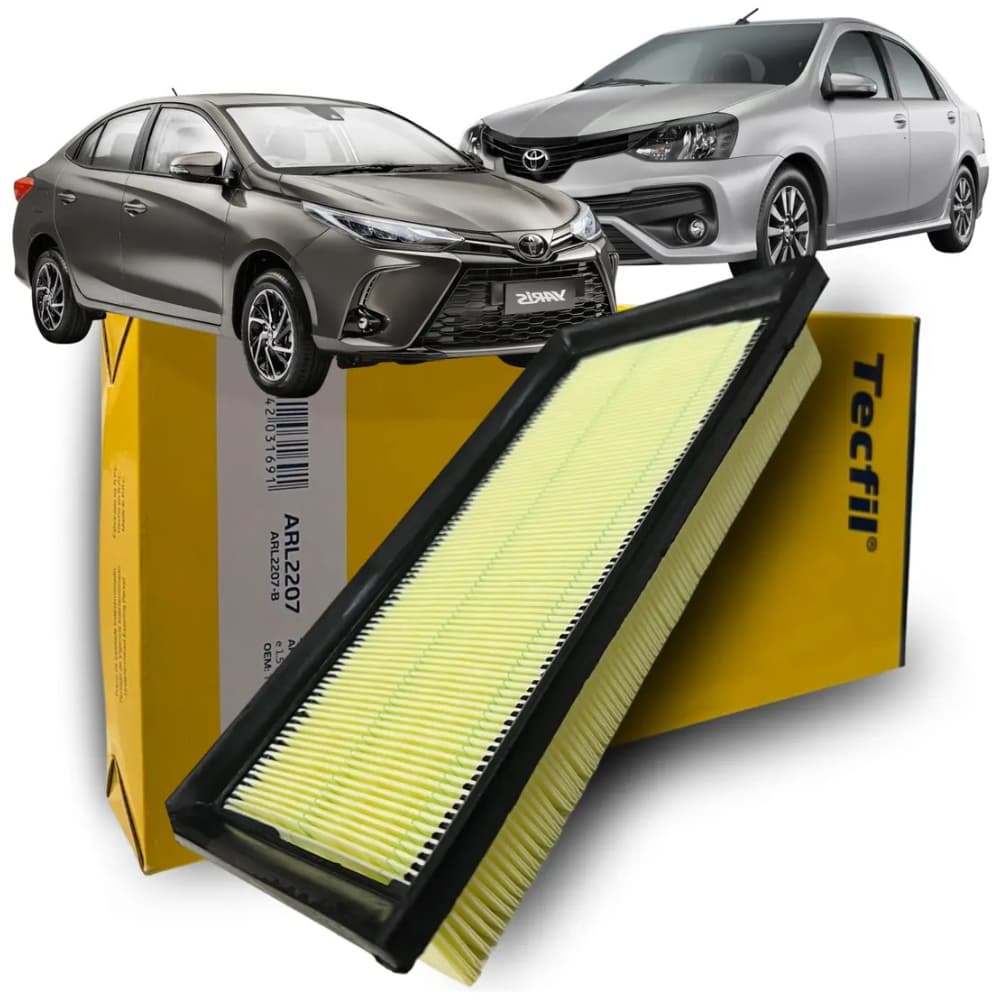 Filtro De Ar Tecfil Arl2207 Toyota Yaris Etios 1.3 1.5