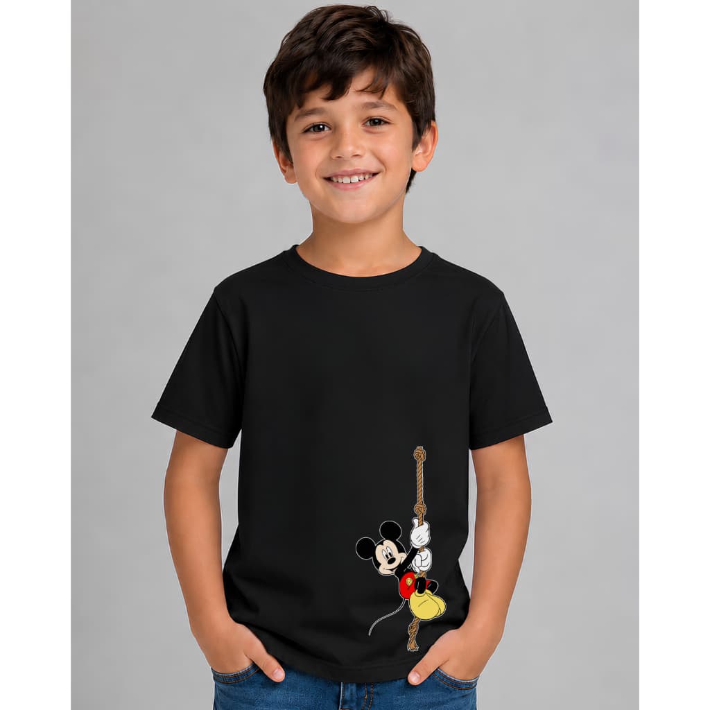 Camiseta Infantil Mickey Mouse 100% Algodão