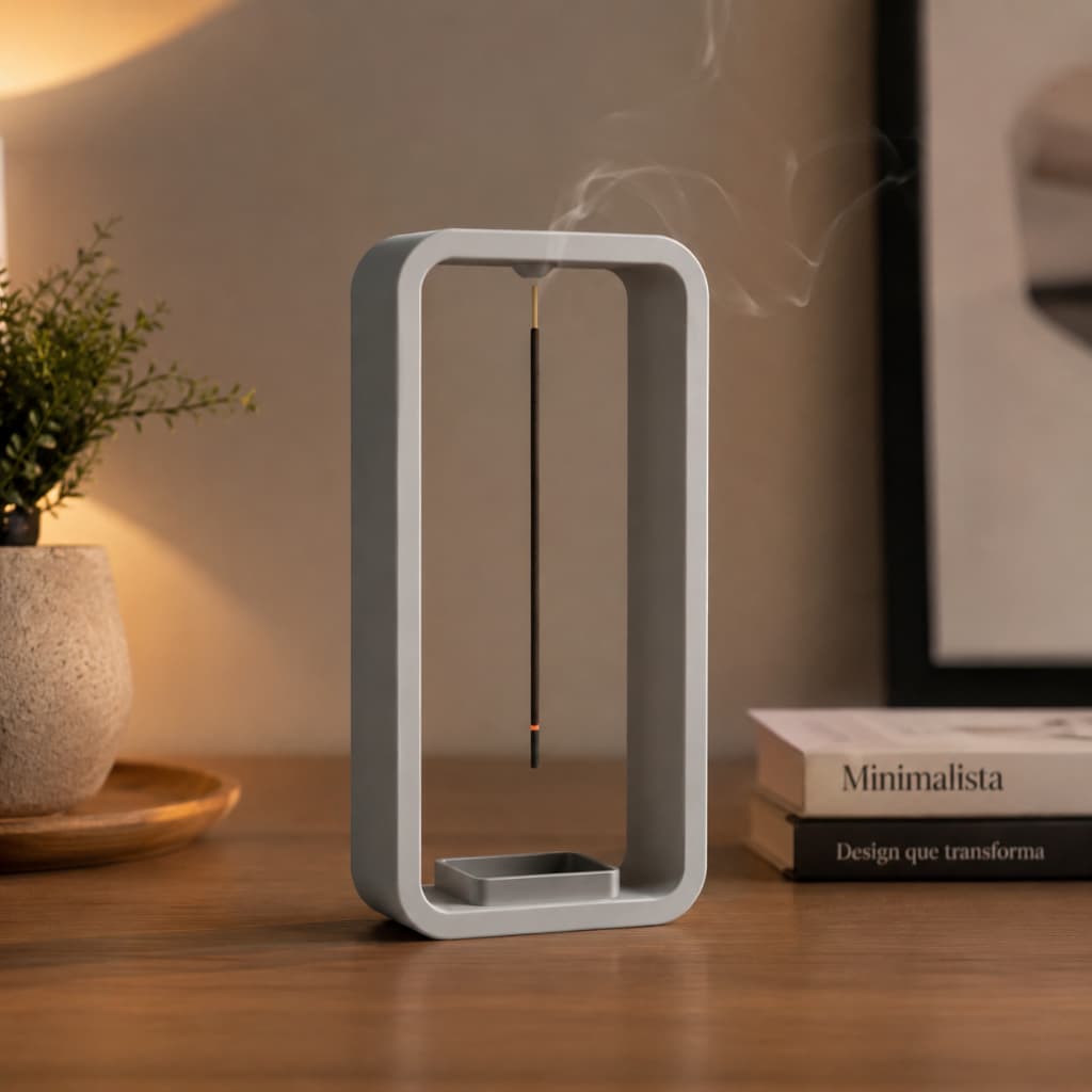 Incensário Moderno Vertical Porta Incenso Minimalista Decoração Zen Aromaterapia