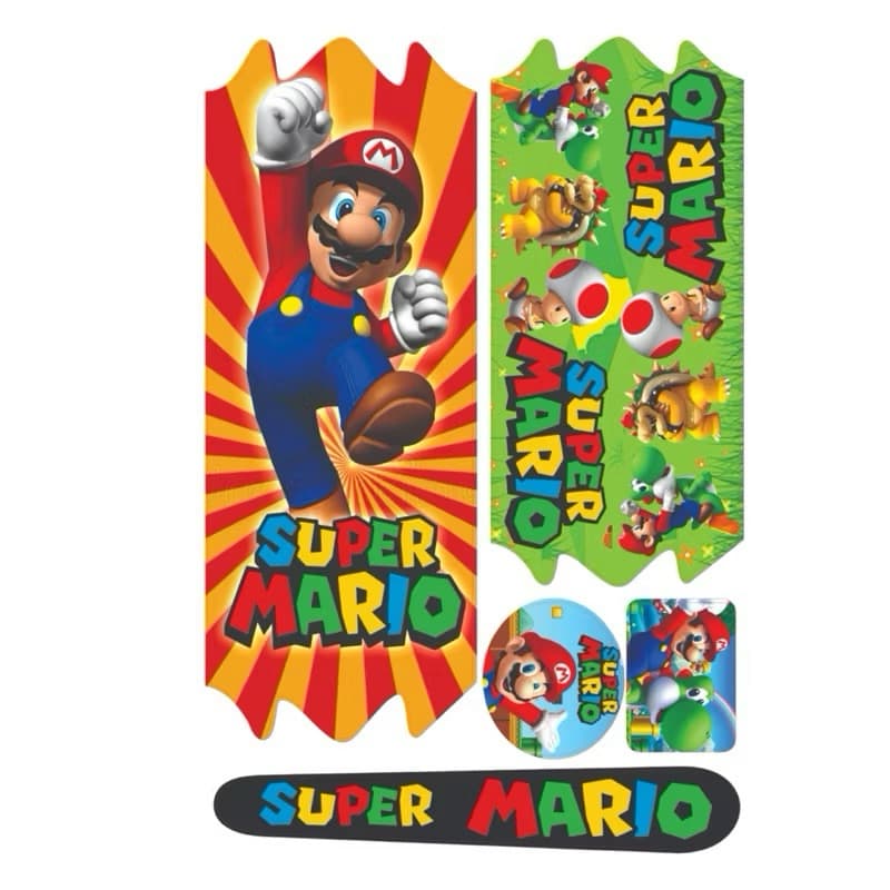 Adesivos  Super Mario Para Bicicleta Infantil personagem  Aros 12\14\16\20\24