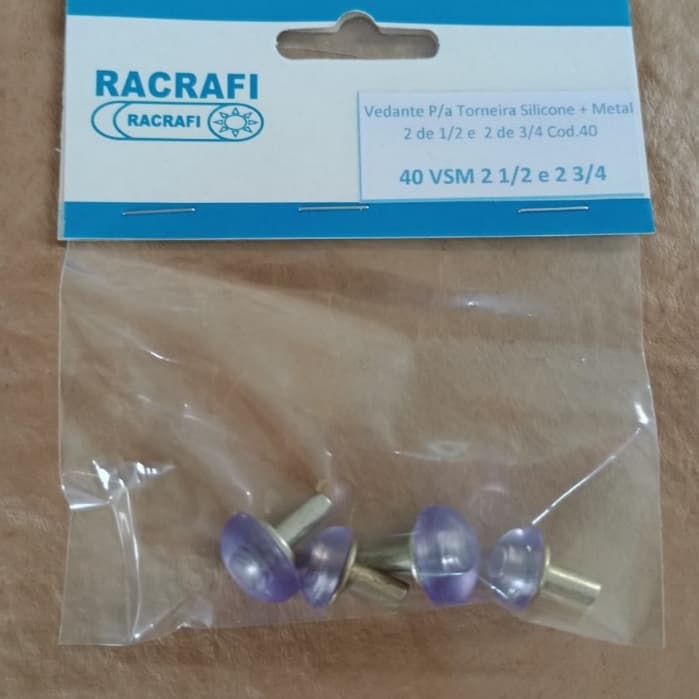 Vedante Para Torneira Silicone + Metal 2 Pcs 1/2 e 2 Pcs 3/4 Cod.40 RACRAFI