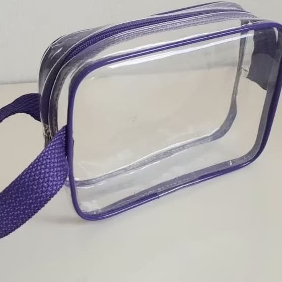 Necessaire transparente com alça/enfermagem, academia, maquiagem