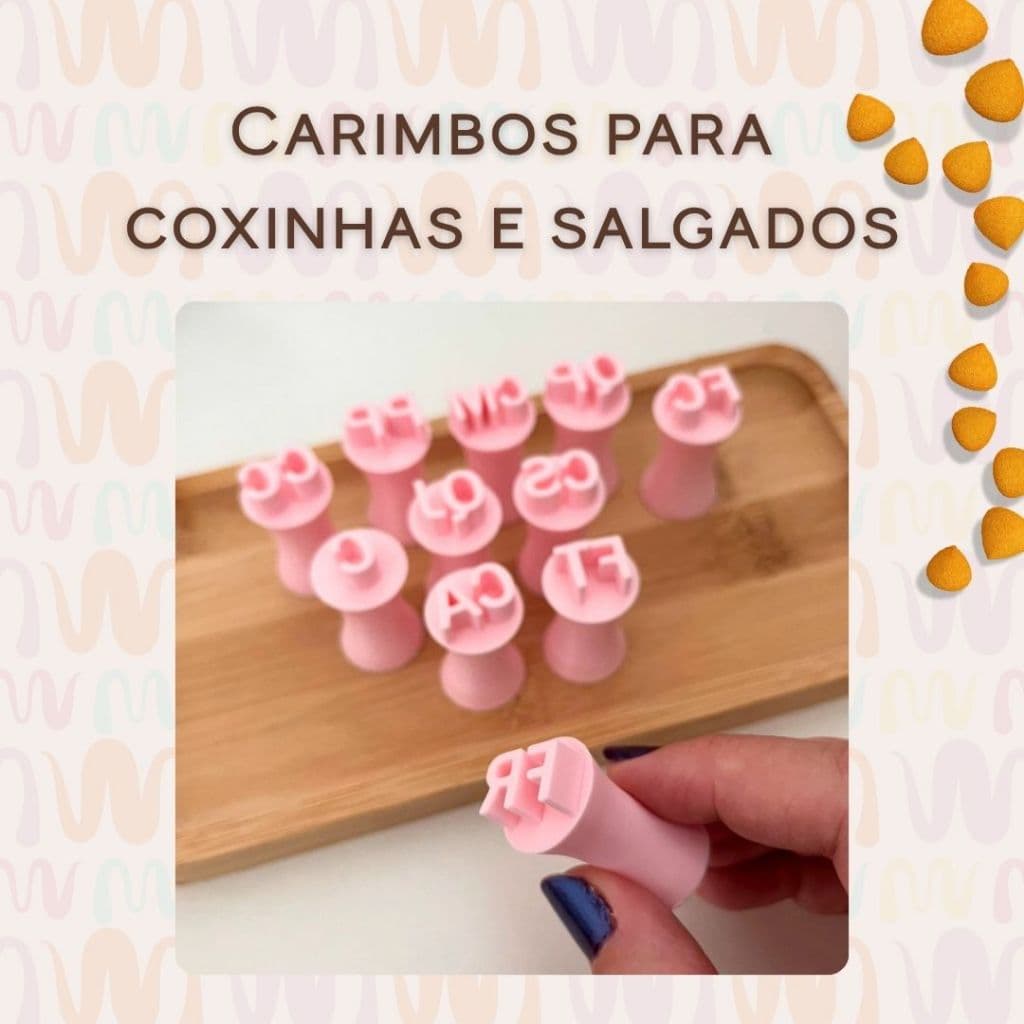Carimbo para Salgado e coxinha - unidade
