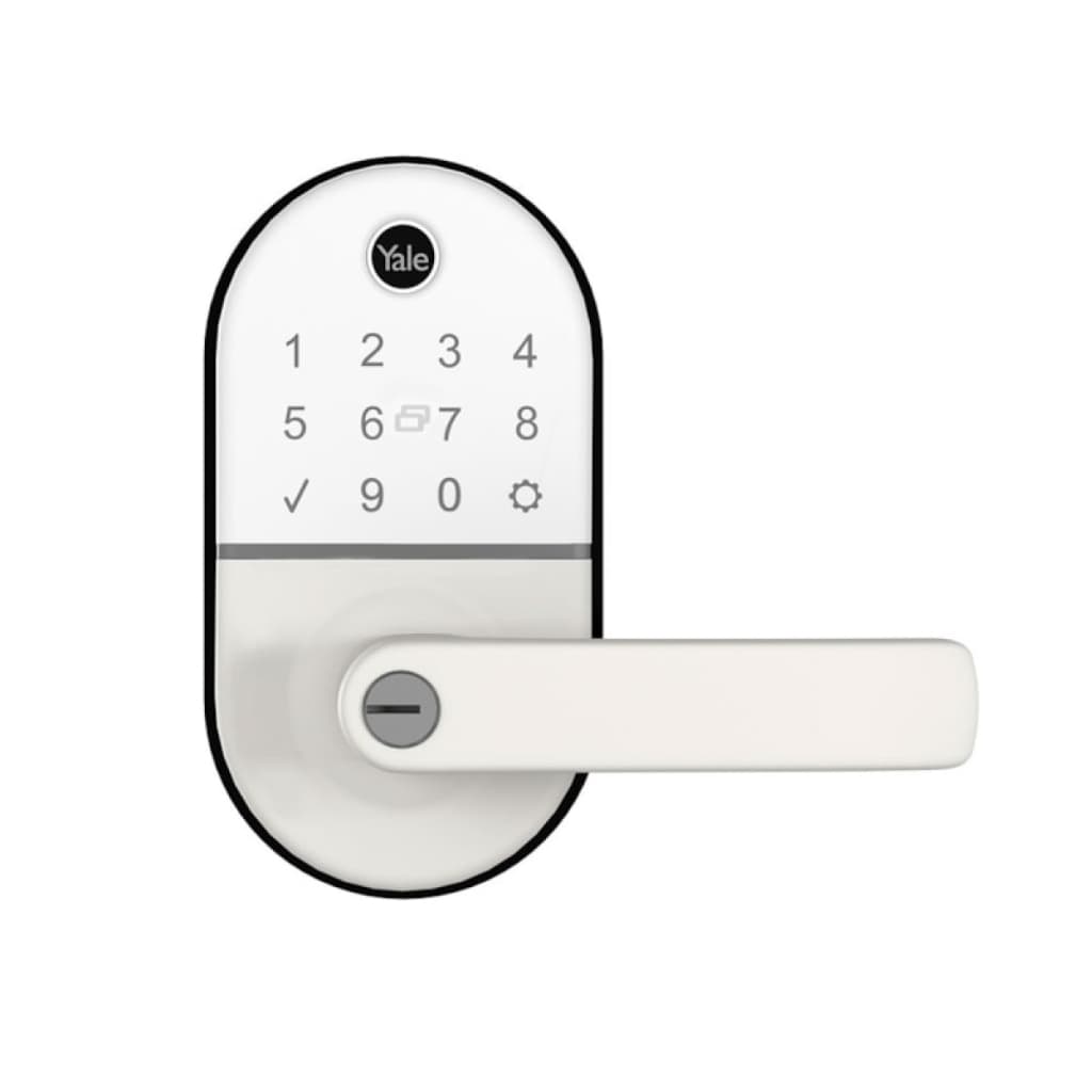 Fechadura Digital Eletrônica Yale Compact Biometria Senha Tag RFID Duplo Travamento 250 Usuarios