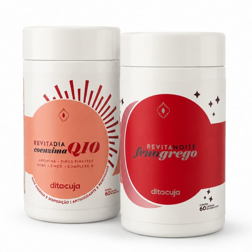 Combo Revita | 60 cápsulas | Vitalidade, Disposição e Libido | Revita Dia + Revita Noite