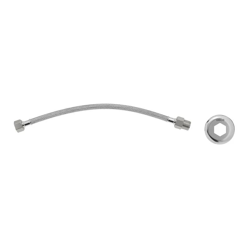 Ligação Flexível Malha de Aço 40cm Cromado