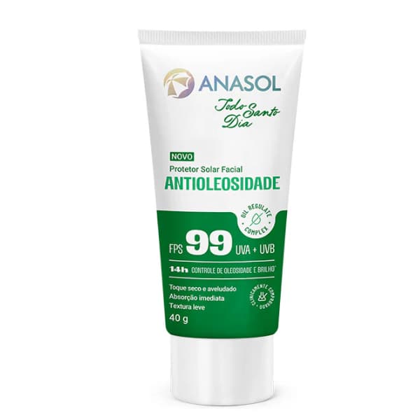 Anasol Todo Santo Dia - Protetor Solar Facial Antioleosidade FPS99 40G