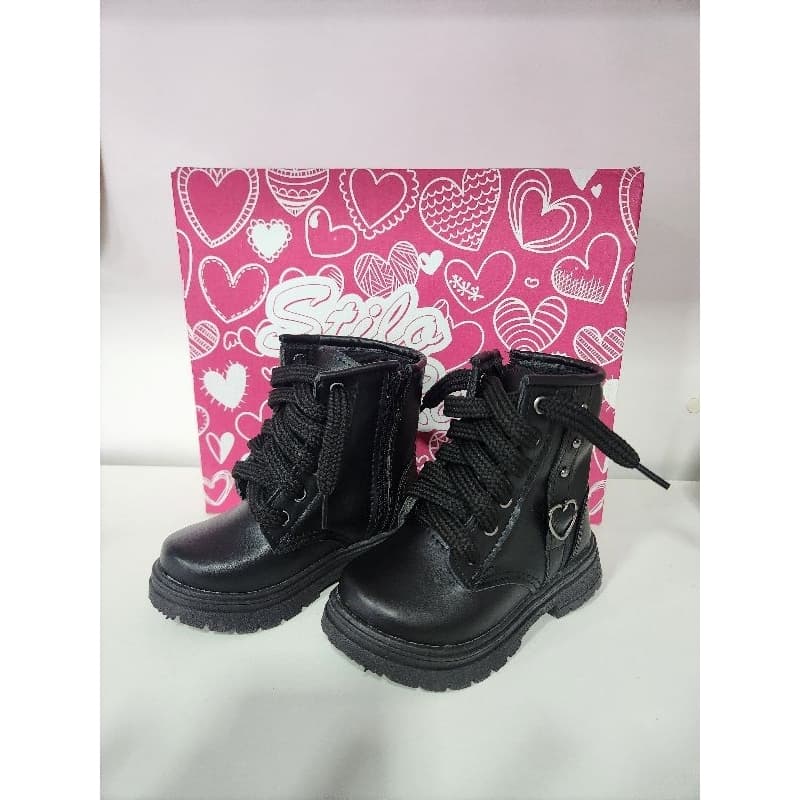 Stilo Rosê coturno infantil preto 126098