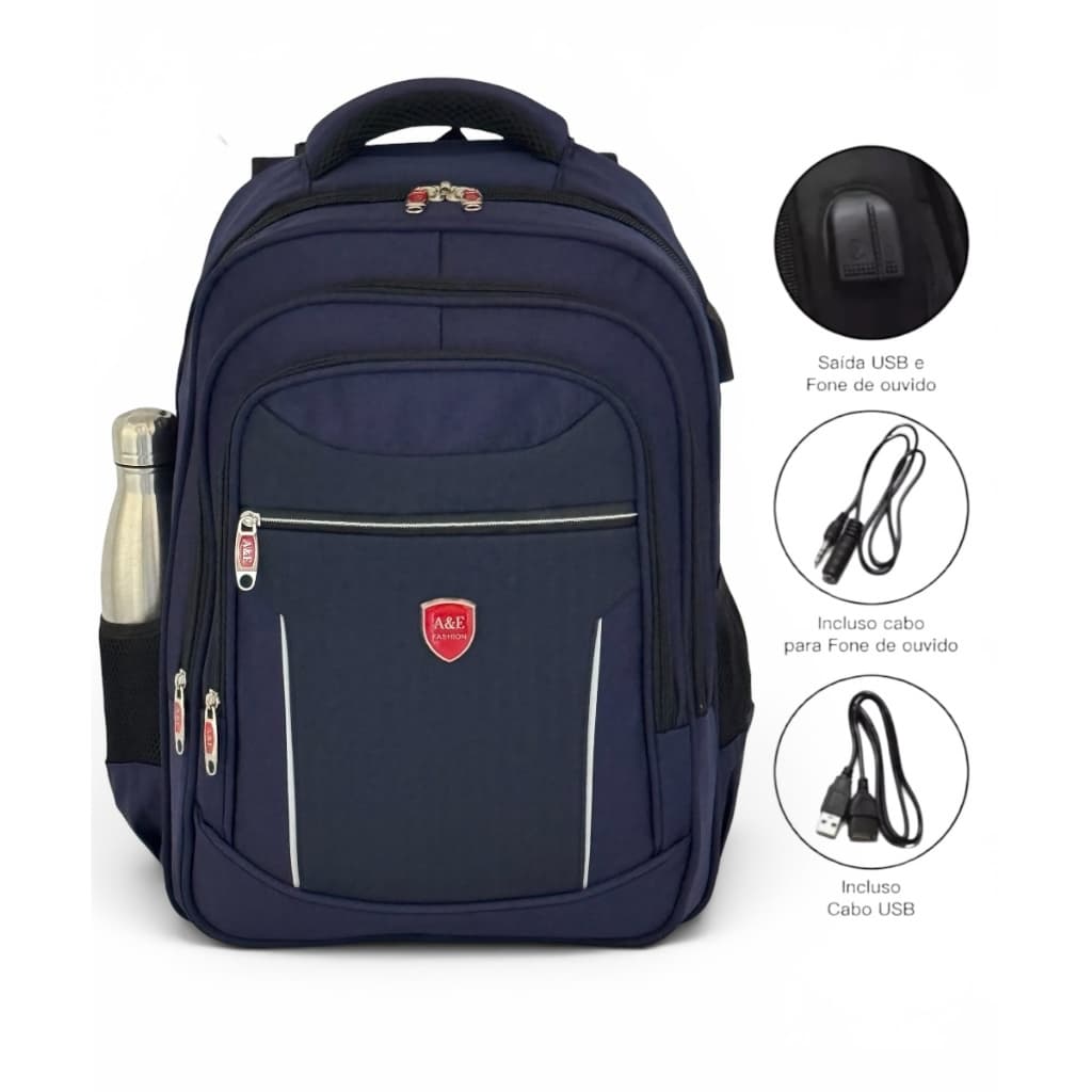 Mochila Reforçada masculina notebook grande Impermeável