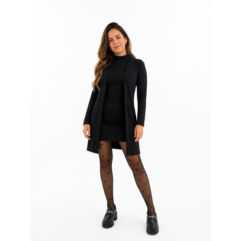 Conjunto Feminino Vestido E Casaco