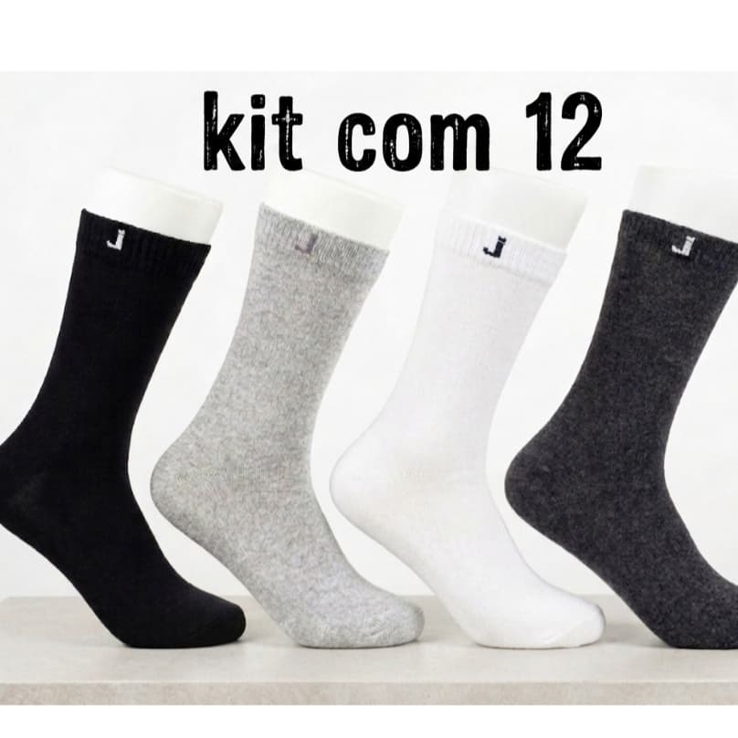 Meias Masculina cano Alto Algodão Meias Confortável