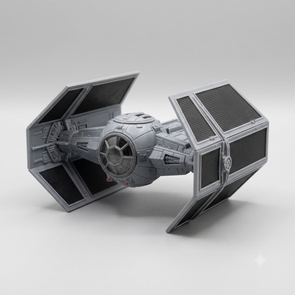 Kit Modelismo Nave Star Wars Tie Fighter Darth Vader Miniatura De Montar Cartão Peça