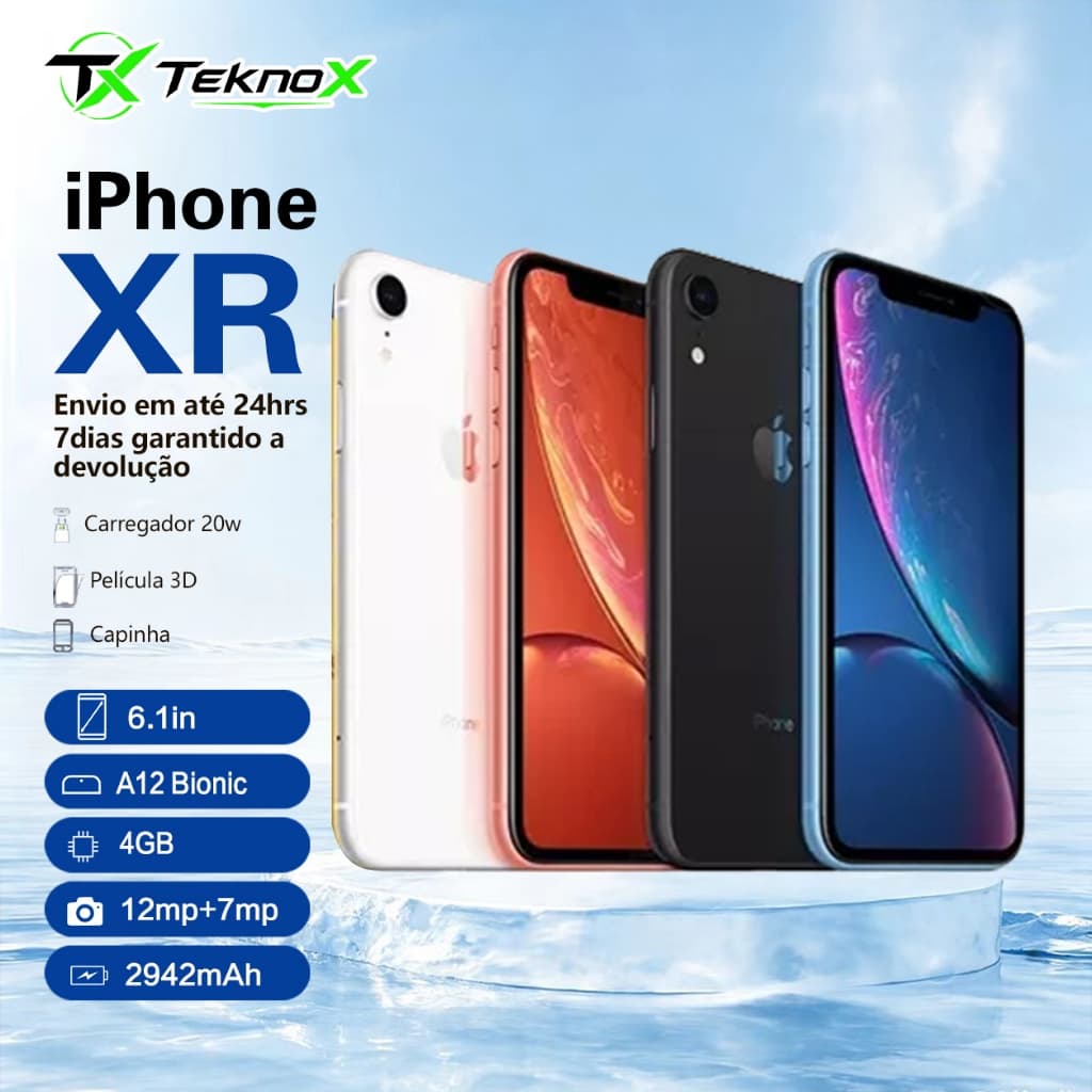 iPhone XR 64/128GB/256GB Vitrine IMPECÁVEL ORIGINAL+ NF