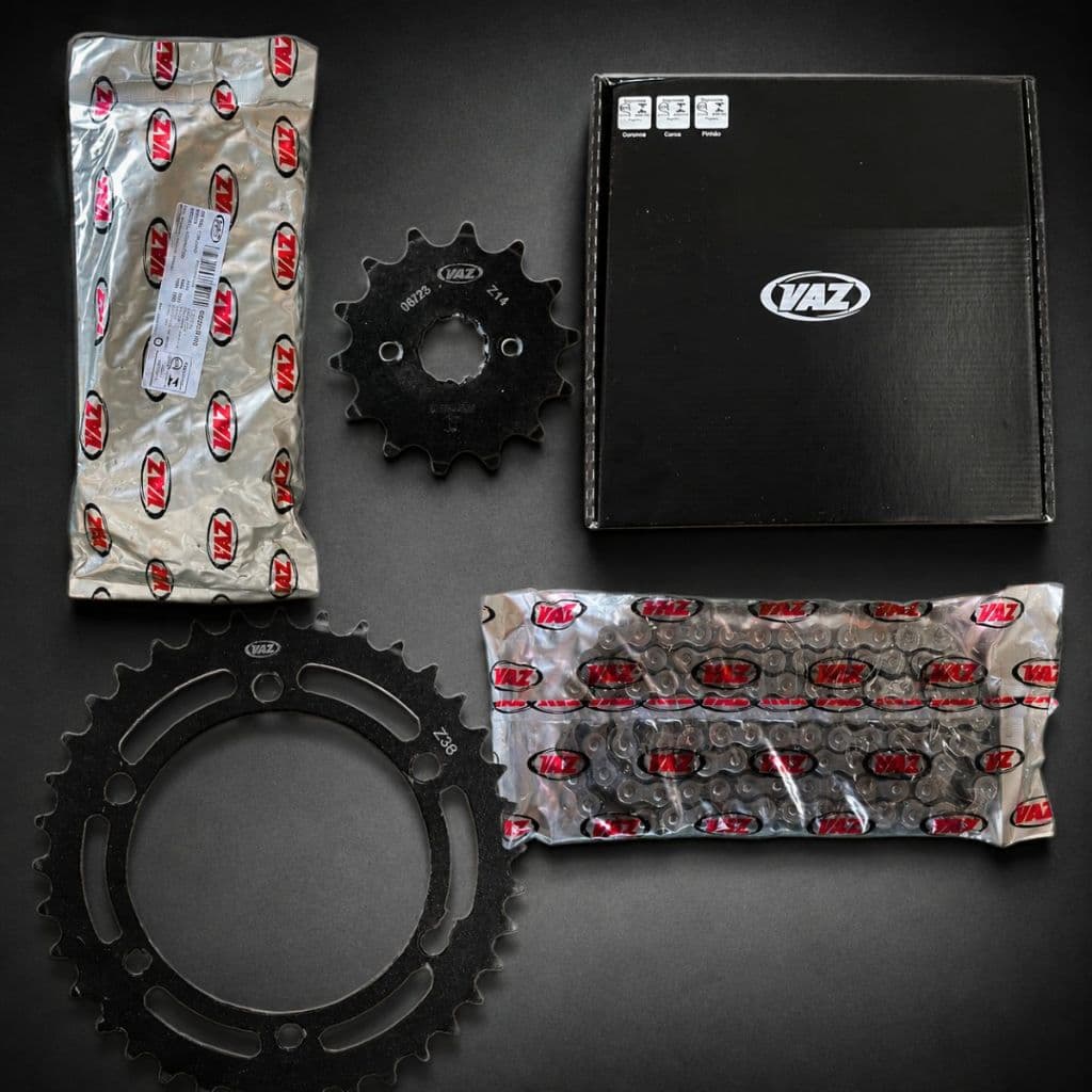 Kit Relação Transmissão Completo Extreme CBR250R 2011 à 2013 Vaz Black Edition