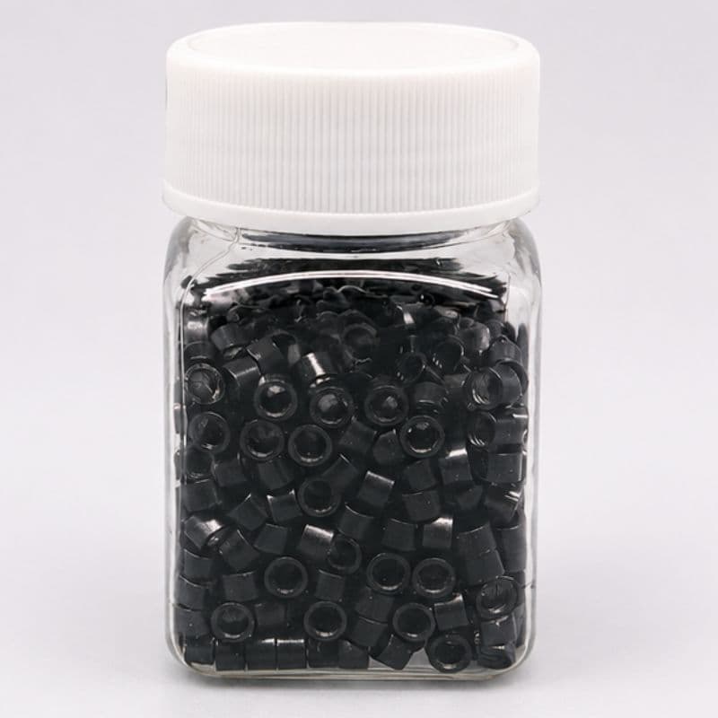 500 Microlink Preto Sem Silicone Para Mega Hair
