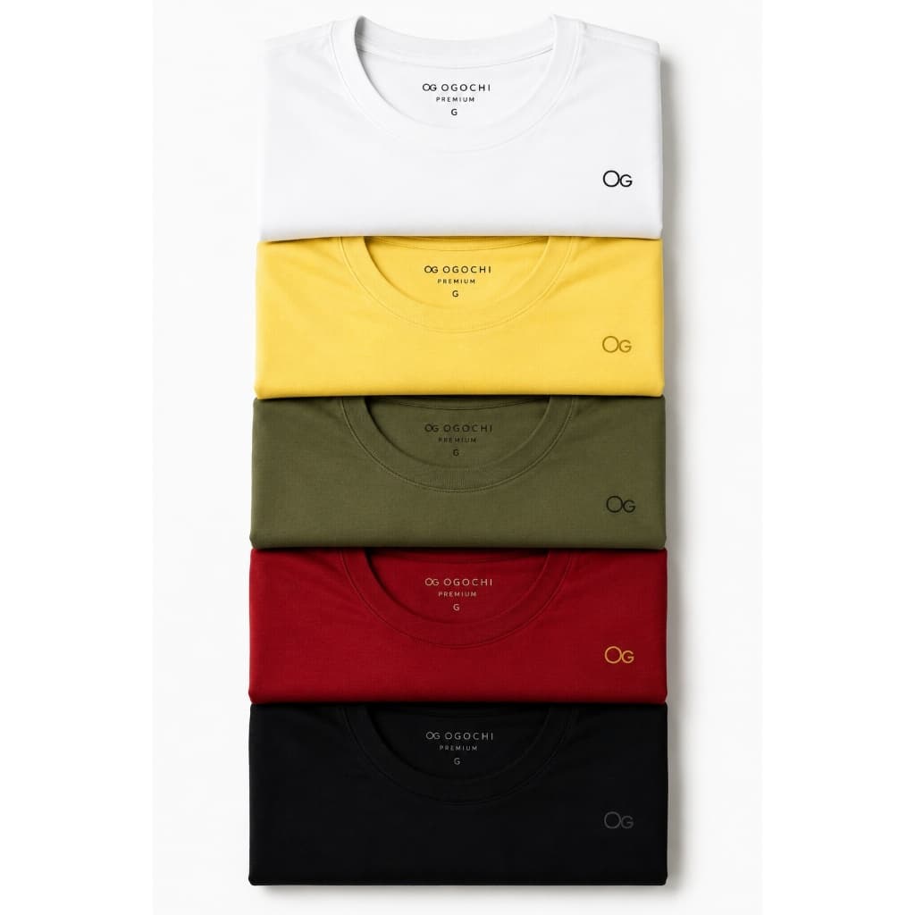 Camiseta Masculina Ogochi Original Slim Fit | Tecido Premium | Envio Rápido