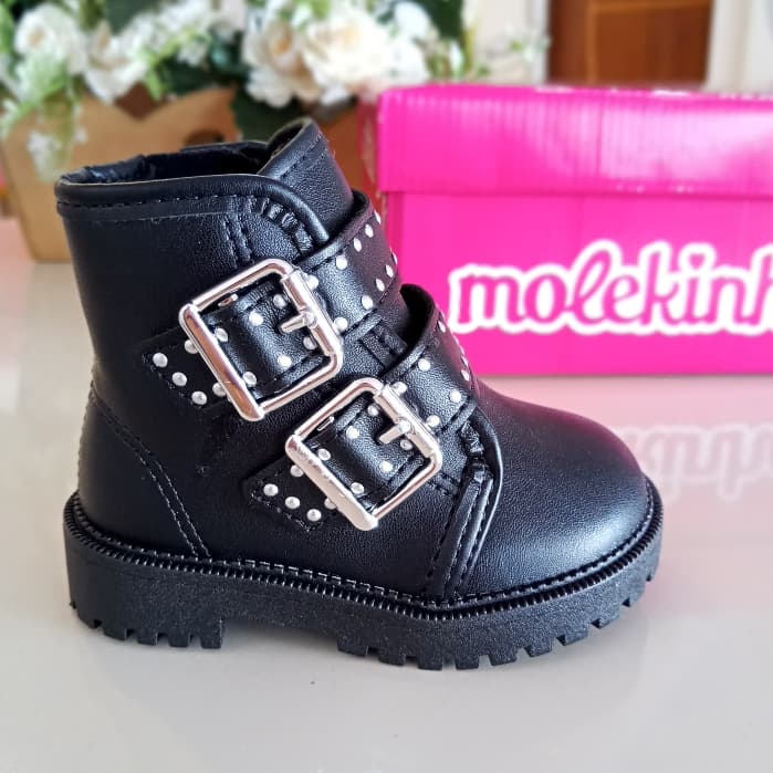 Bota coturno bebê e infantil menina Molekinha do 17 ao 25