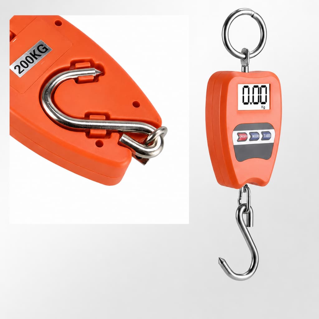 Balança Digital Industrial 200kg Portátil Lcd, Alta Precisão LV-02