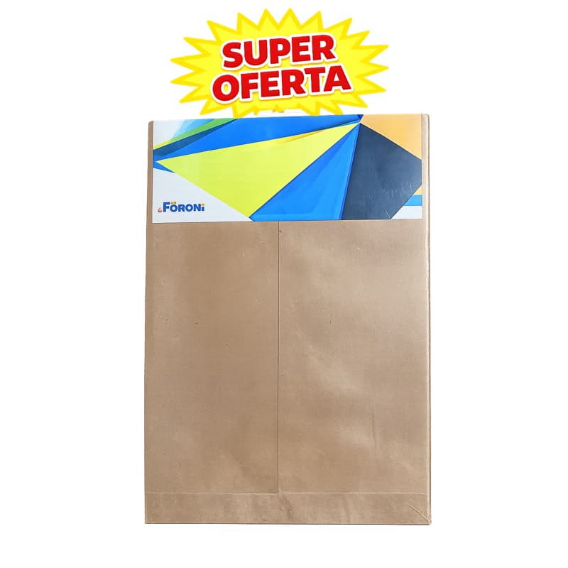 ENVELOPE SACO KRAFT FORONI 17,6 X 25 CM | PACOTE COM 10 UNIDADES | SUPER OFERTA
